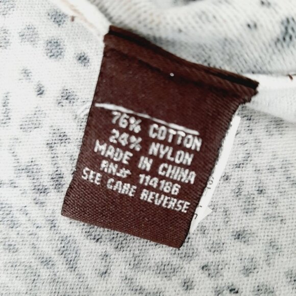 LINDA MATTHEWS Fine Knit Button Front Cardigan Cheetah Animal Print Sz L - Picture 11 of 11